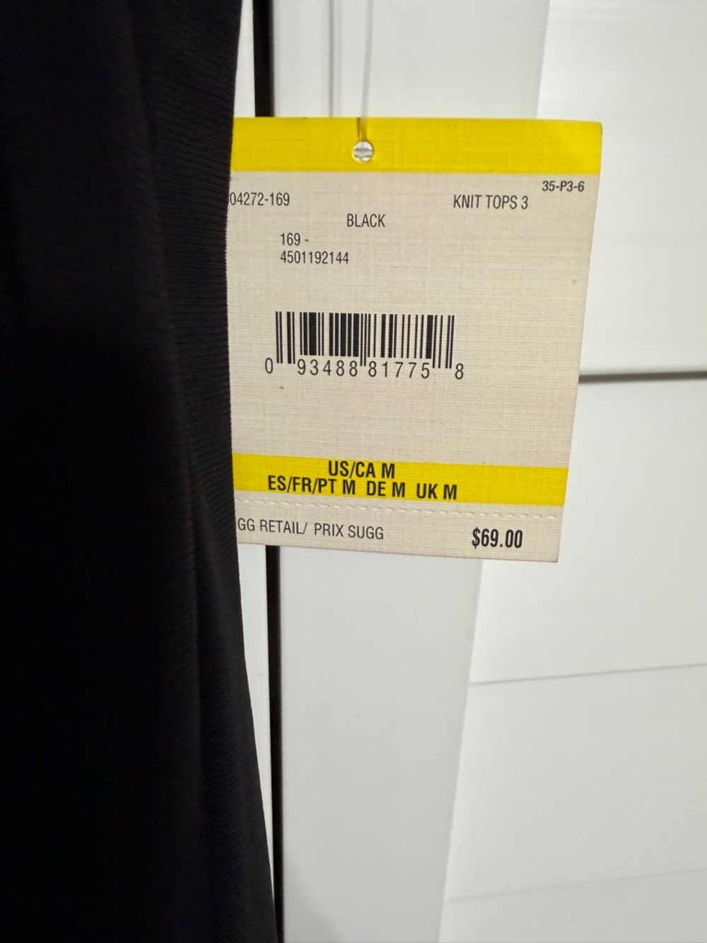 Anne Klein Black Dot Mesh Yoke Cap Sleeve Blouse - Picture 3 of 5